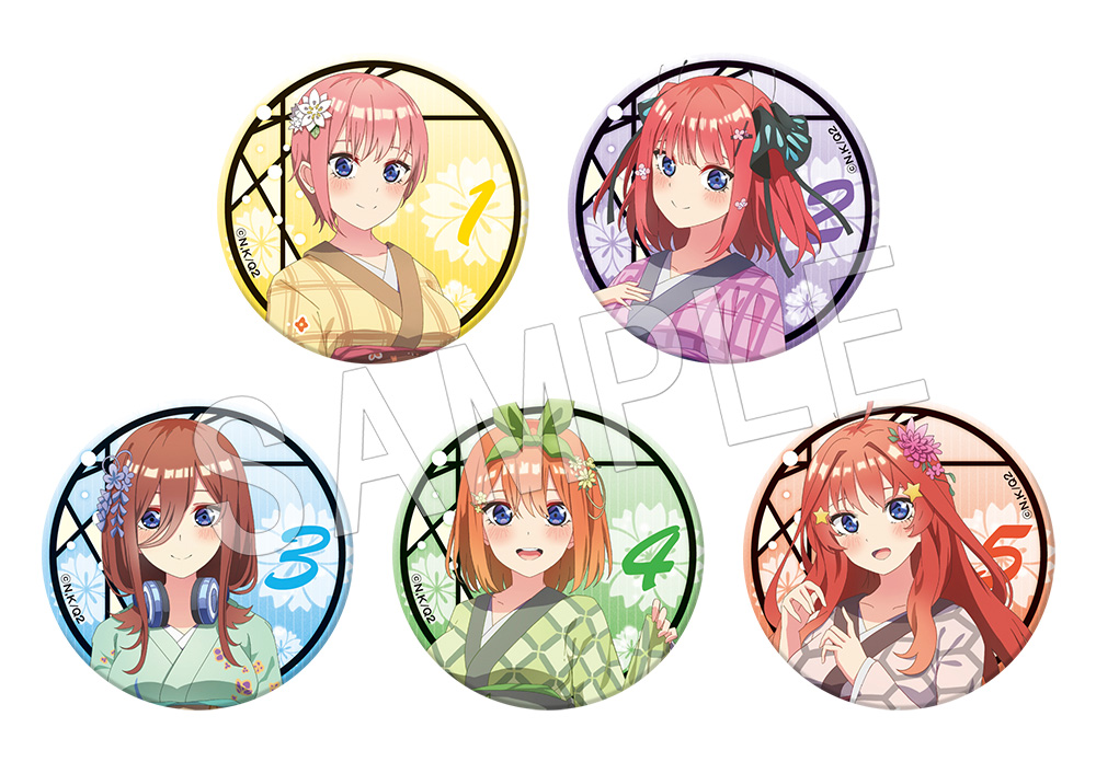 五等分の花嫁∬　トレーディング缶バッジ(ランダムホロ入り)（全5種）