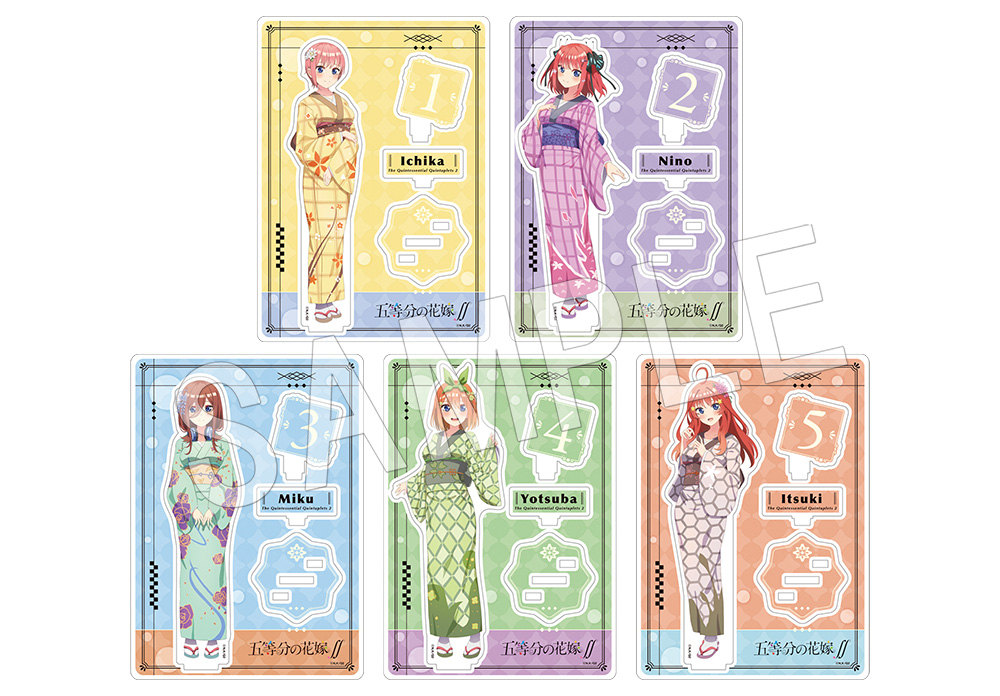 五等分の花嫁∬　アクリルフィギュアスタンド（全5種）